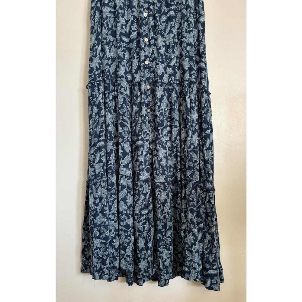 Faherty Navy Floral Maxi Dress - Picture 7 of 12
